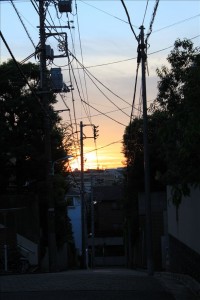 都会の夕焼けも乙なもの